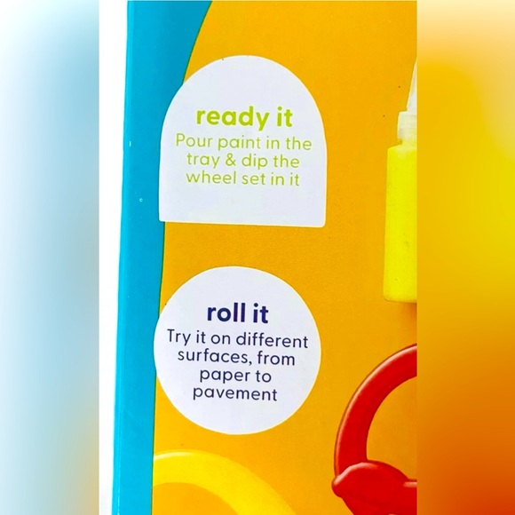 Mondo Llama Wheel Set Painting Craft Kit | Washable Chalk Paint & Tray | NIB - Picture 3 of 10